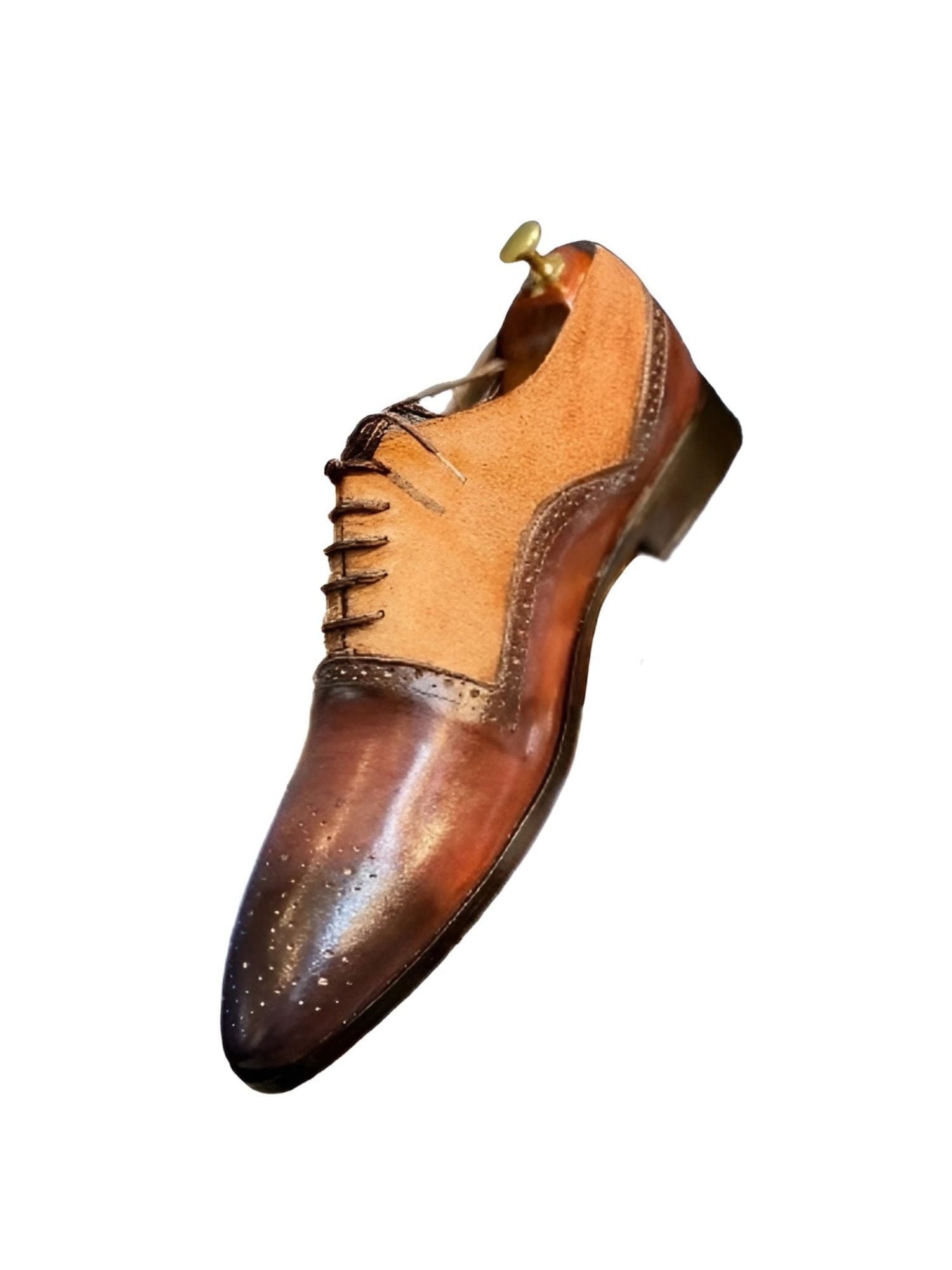 Men’s Leather Two Tone Brogue Shoes