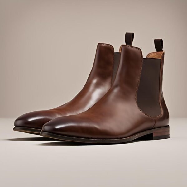 genuine leather chelsea boots