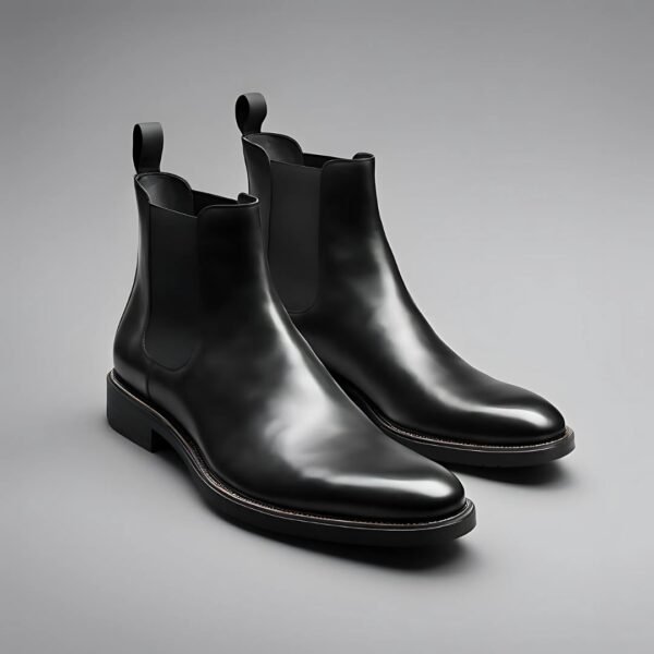 shanzos attire black chelsea boots for men