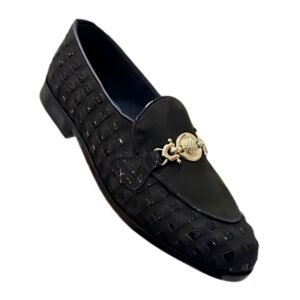 black loafers