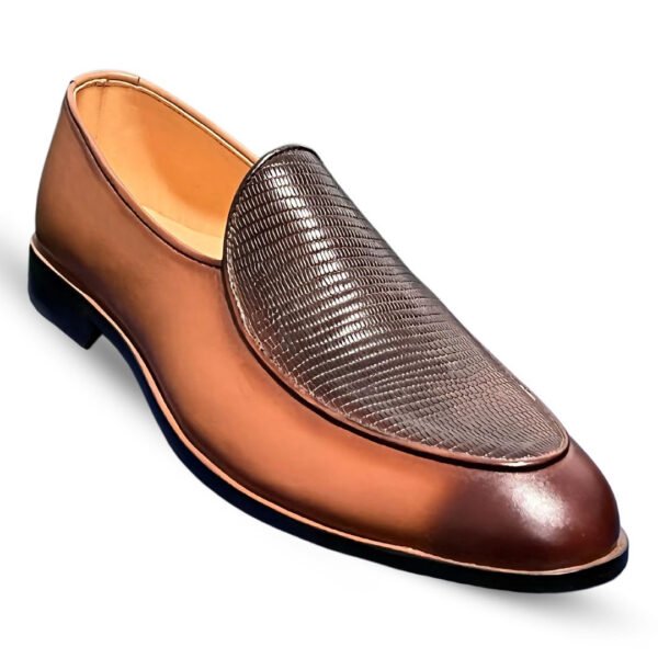 Men's textured venetian loafers