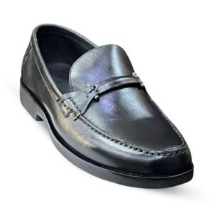 men's black casual loafers