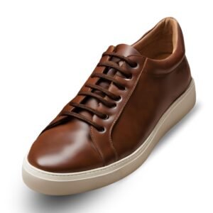 brown leather sneakers for men