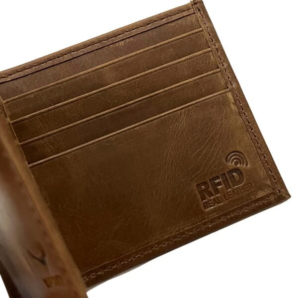 rfid blocking leather wallet